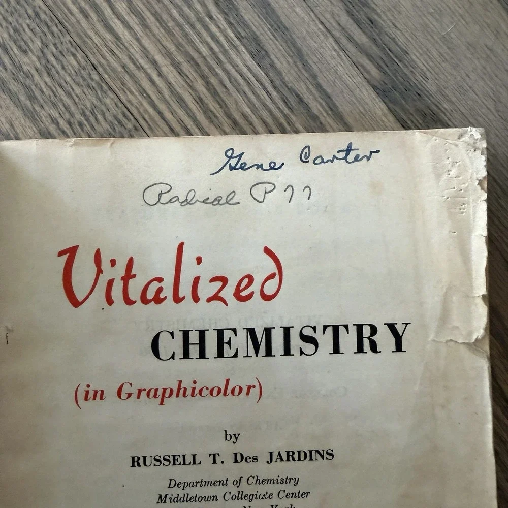 Vitalized Chemistry, Revised by Des Jardins - College Entrance Book 1950
